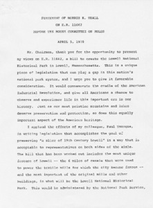 Statement of Morris K. Udall on H. R. 11662 before the House Committee on Rules