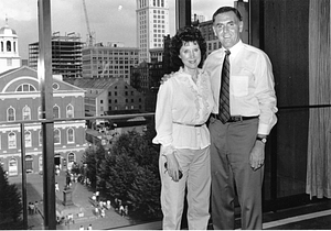 Mayor Raymond Flynn with Parks Commissioner Dorothy Curran