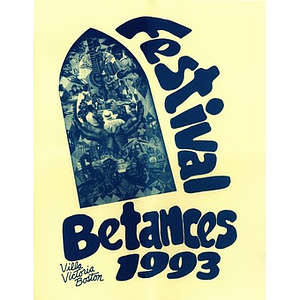 Poster announcing Villa Victoria Center for the Arts 1993 annual Festival Betances.