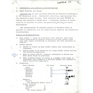 Enrollment and facilities report, 1983.