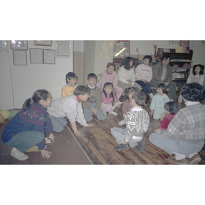 Children playing during a Chinese Progressive Association anniversary event