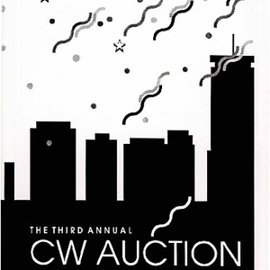 Program for the third annual Community Works auction
