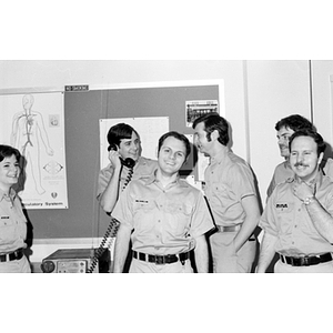 Several students in uniform during Criminal Justice Training