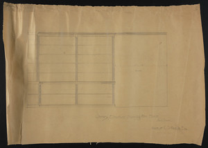 Library Elevation Showing Fire Place, Inch Scale, House of C.S. Hamlin Esq., undated