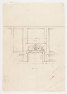 Drawing room fireplace, 1/2 inch scale, residence of F. K. Sturgis, "Faxon Lodge", Newport, R.I.