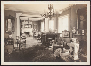 Interior view of the Lippitt-Green House, parlors looking north no. 2, 14 John Street,Providence, R.I., 1919