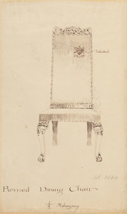 "Revised Dining Chair of Mahogany"