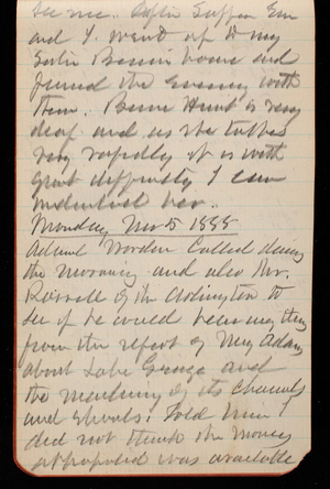 Thomas Lincoln Casey Notebook, September 1888-November 1888, 86, see me. After supper Em