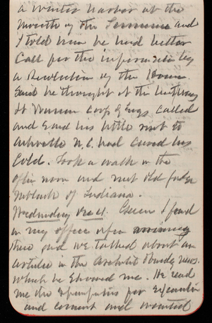 Thomas Lincoln Casey Notebook, November 1889-January 1890, 22, a winter harbor at the