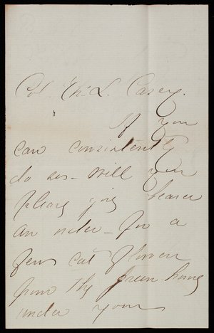 Anna Ewing Cockrell to Thomas Lincoln Casey, January 24, 1879