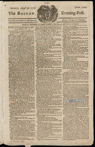 The Boston Evening-Post, 30 August 1773