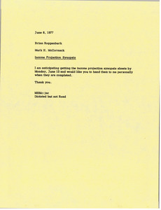 Memorandum from Mark H. McCormack to Brian Roggenburk