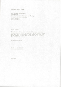 Letter from Mark H. McCormack to Bruce Rappaport