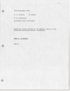 Memorandum from Mark H. McCormack to H. Kent Stanner and Hans Kramer