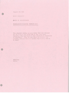 Memorandum from Mark H. McCormack to Buzz Hornett