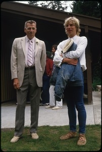 Elmer Schultz, Sandi Sommer's father, with Udo, friend of Elmer's son, Wayne Schultz