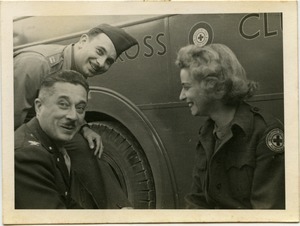 Col. Roysdon, Capt. Constat, and Ruth Kniep