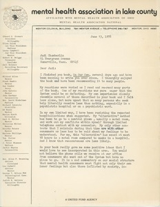 Letter from Ellen P. Colom to Judi Chamberlin