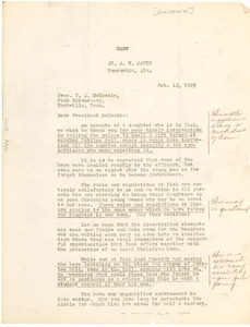 Letter from A. W. Davis to Fayette McKenzie