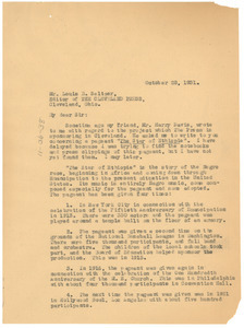 Letter from W. E. B. Du Bois to The Cleveland Press