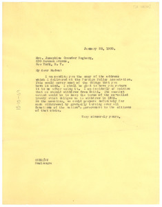 Letter from W. E. B. Du Bois to La Nacion