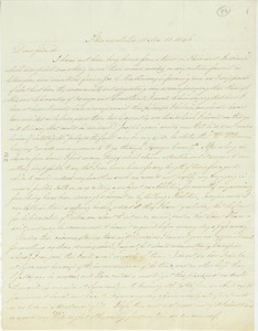 Letter from James C. Fuller to Erasmus Darwin Hudson
