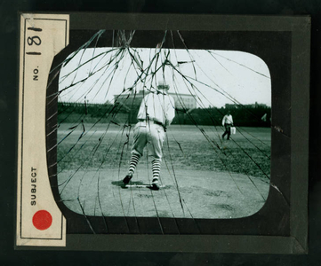 Leslie Mann Baseball Lantern Slide, No, 181