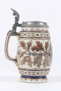 Etched Mettlach stein with 4F shield