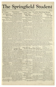 The Springfield Student (vol. 19, no. 04) October 26, 1928