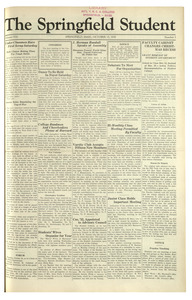 The Springfield Student (vol. 21, no. 03) October 15, 1930