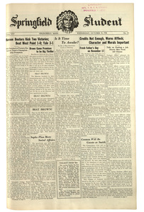 The Springfield Student (vol. 25, no. 12) October 31, 1934