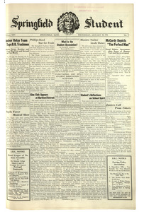 The Springfield Student (vol. 25, no. 19) January 30, 1935