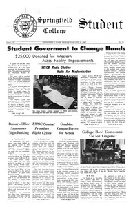 The Springfield Student (vol. 54, no. 10) January 13, 1967