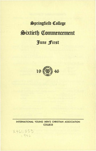 Springfield College Commencement Program (1946)