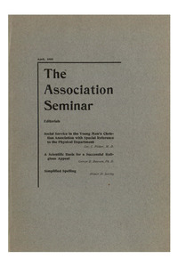 The Association Seminar (vol. 16 no. 7), April, 1908