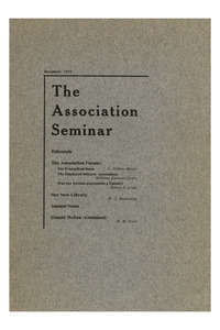 The Association Seminar (vol. 19 no. 03), December, 1910
