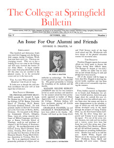 The Bulletin (vol. 5, no. 1), October 1931
