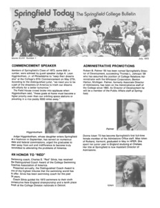 The Bulletin (vol. 48, no. 1), July 1973