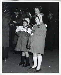 Mary Collins with daughters, Mary Patricia and Peggy