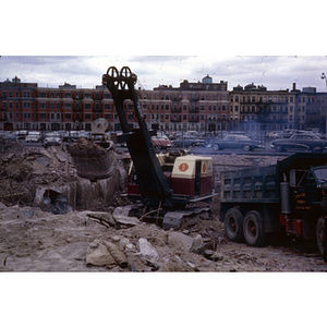 Construction of Speare Hall, April 1963