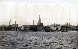 Waterfront from Hutchinson Lumber Company to Stevens and Newhall Wharf