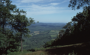 View west from Taconic Crest Overlook in Grid Cell 12-1.