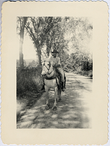 Art E. Rosenburg on horse