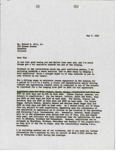 Letter from Mark H. McCormack to Howard K. Hill