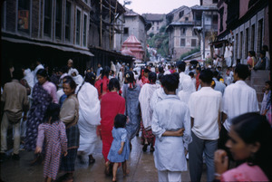 People in the streets of Kathmandu