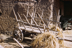 Cart before wall