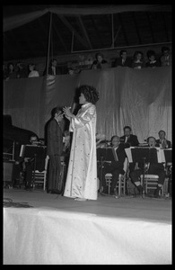 Winter Carnival: CeCe Grant (singer) performing with the Johnny Carson Show, Curry Hicks Cage, UMass Amherst