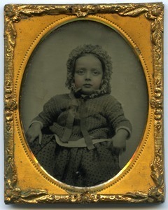 Edward Channing: half-length portrait of Harvard historian as an infant, seated