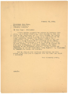 Letter from W. E. B. Du Bois to Atlanta University