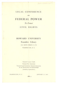 Civil Rights Conference program